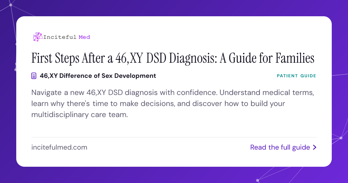 46,XY DSD Diagnosis: First Steps & What to Expect | Inciteful Med Resources
