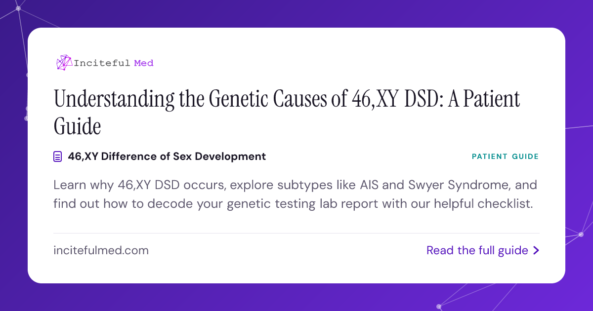 46,XY DSD Genetics: Causes and Lab Reports Explained | Inciteful Med ...