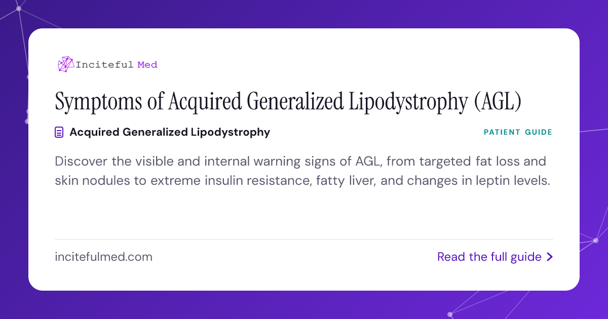AGL Symptoms: Visible Signs and Metabolic Warnings | Inciteful Med ...