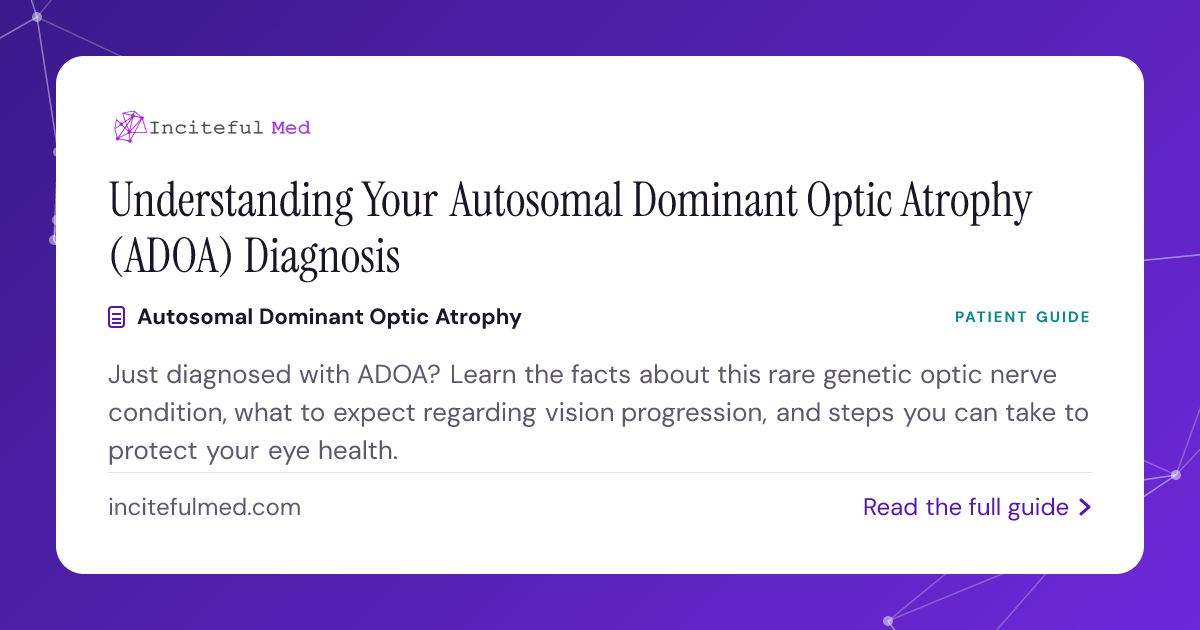 ADOA Diagnosis: Causes, Progression, and Management | Inciteful Med ...
