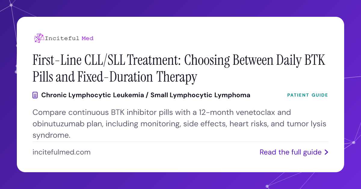 CLL/SLL First-Line Treatment: Targeted Therapy Choices | Inciteful Med ...