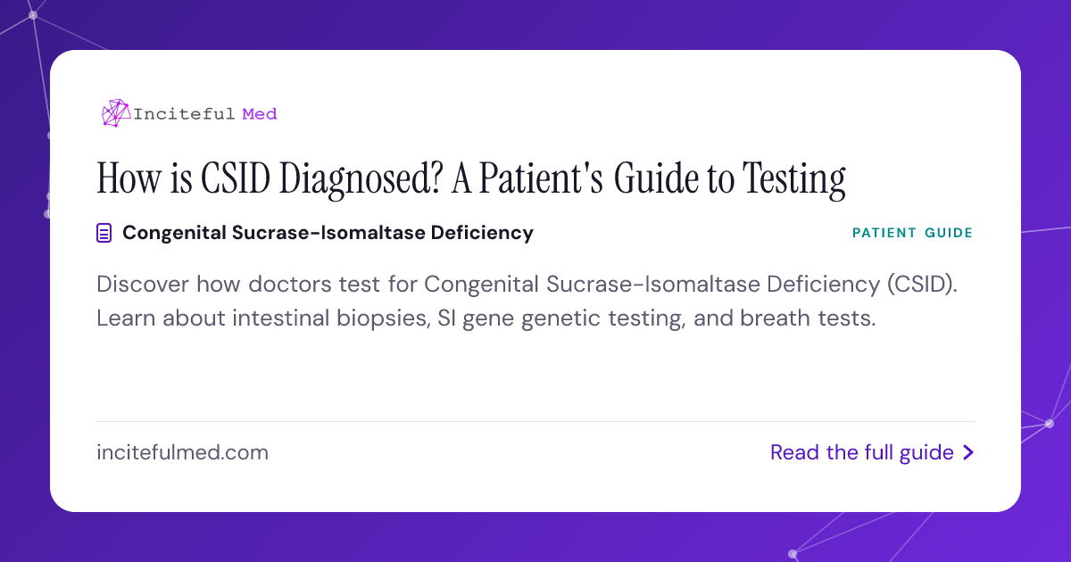 CSID Diagnosis: Endoscopy, Biopsies & Genetic Tests | Inciteful Med ...