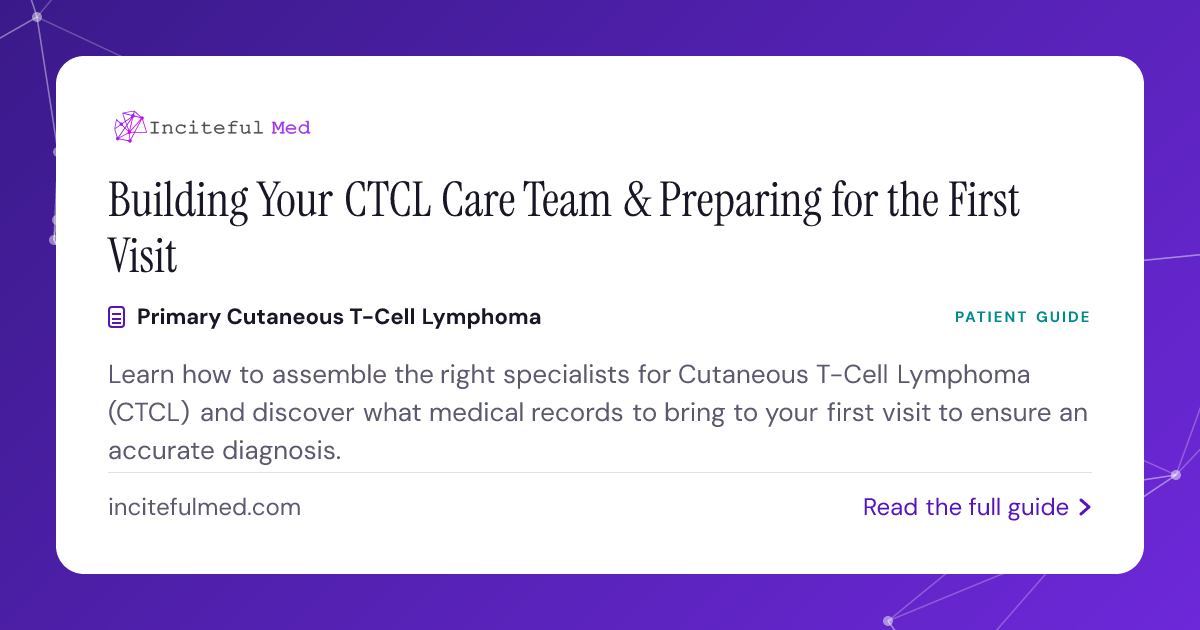 CTCL Care Team: Specialists & First Visit Checklist | Inciteful Med ...