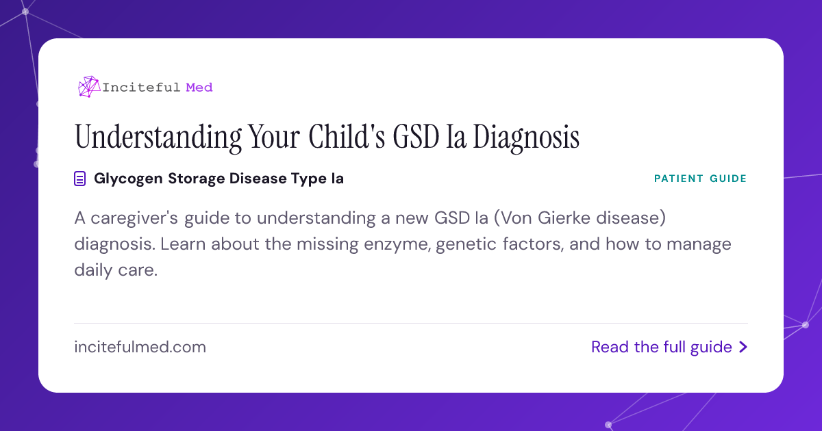 Gsd Sign GSD Ia Diagnosis: Understanding Your Child's Condition | Inciteful Med ...