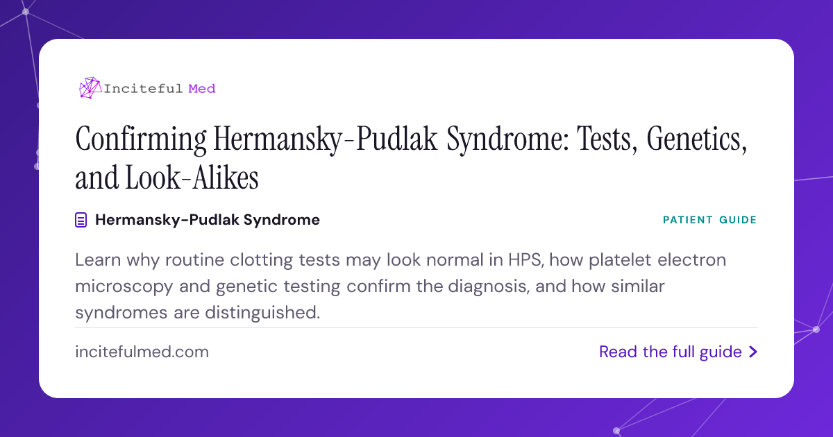 HPS Diagnosis: Specialized Tests and Similar Conditions | Inciteful Med ...