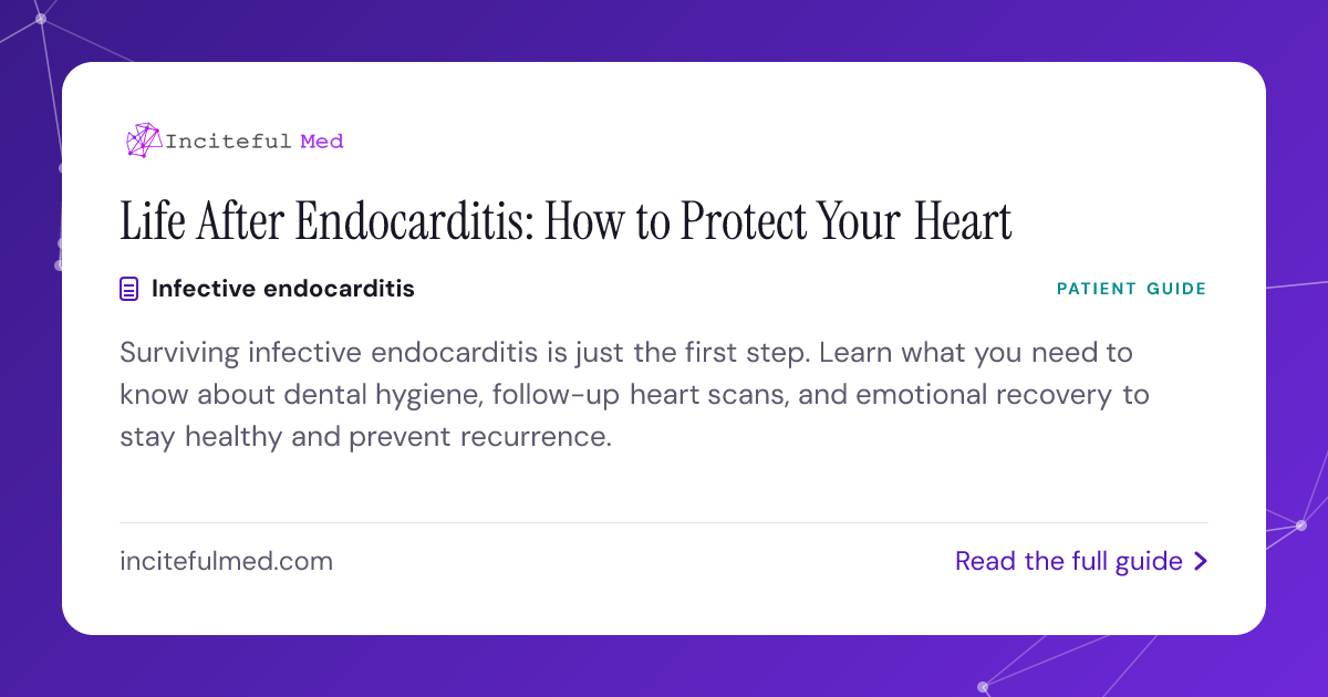 Endocarditis Recovery: Preventing Recurrence | Inciteful Med ...