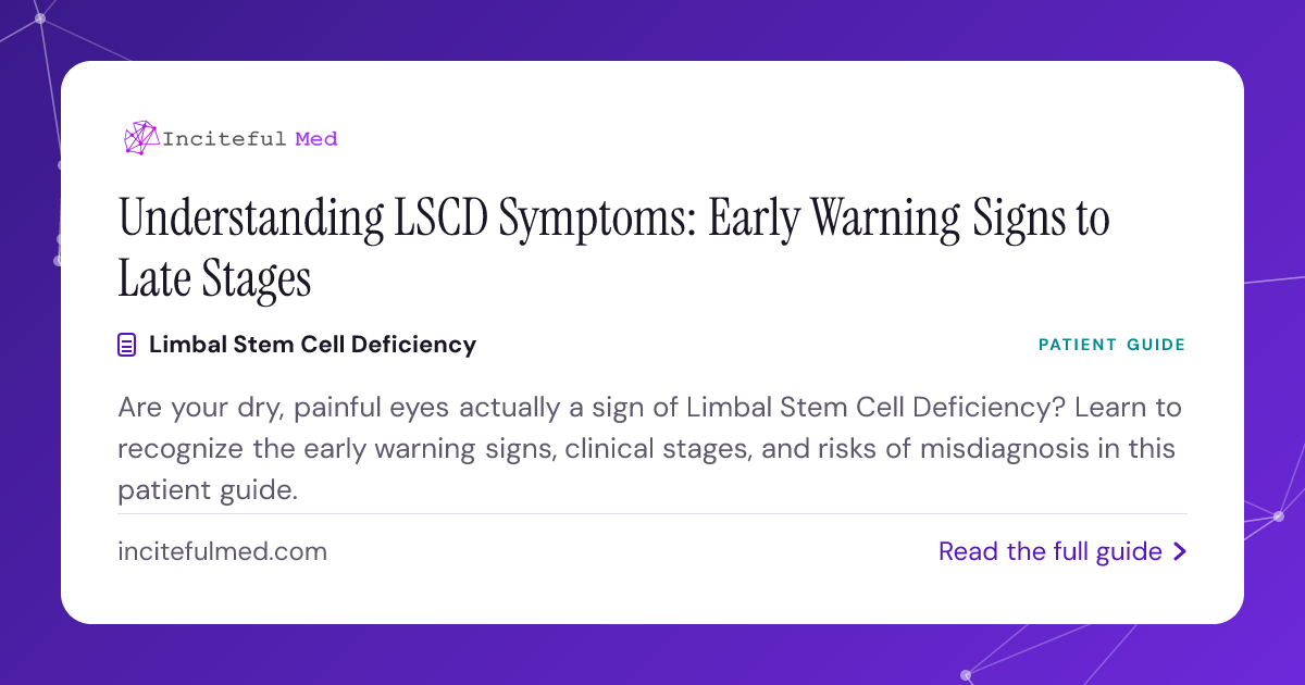 LSCD Symptoms: Early Warning Signs and Disease Stages | Inciteful Med ...