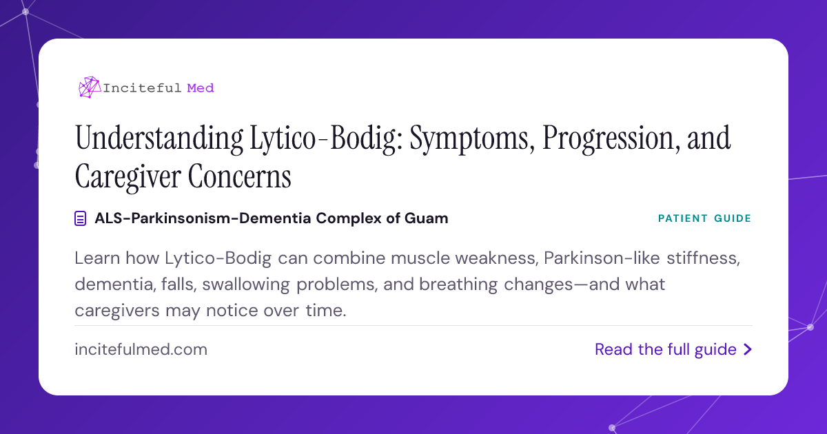 Explain Spectrum Parkinson-Dementia Complex of Guam: Symptoms and Progression ...