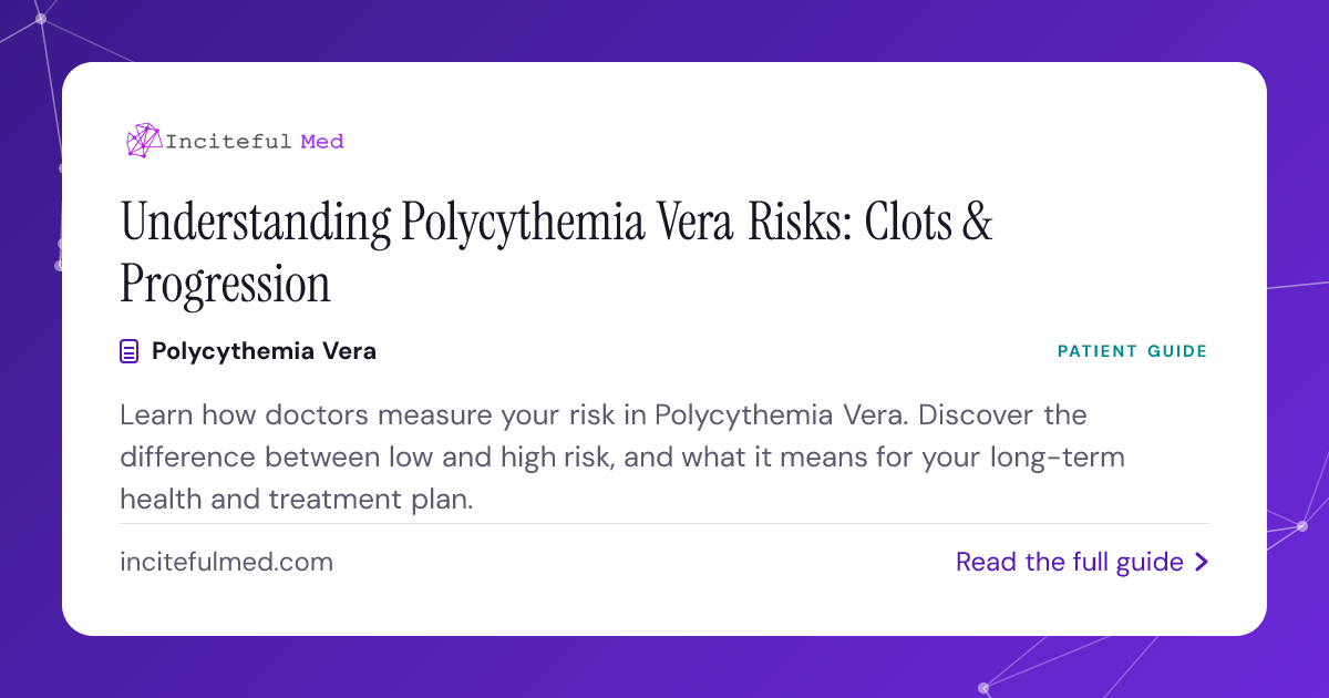 PV Risk Stratification: Clots vs. Disease Progression | Inciteful Med ...