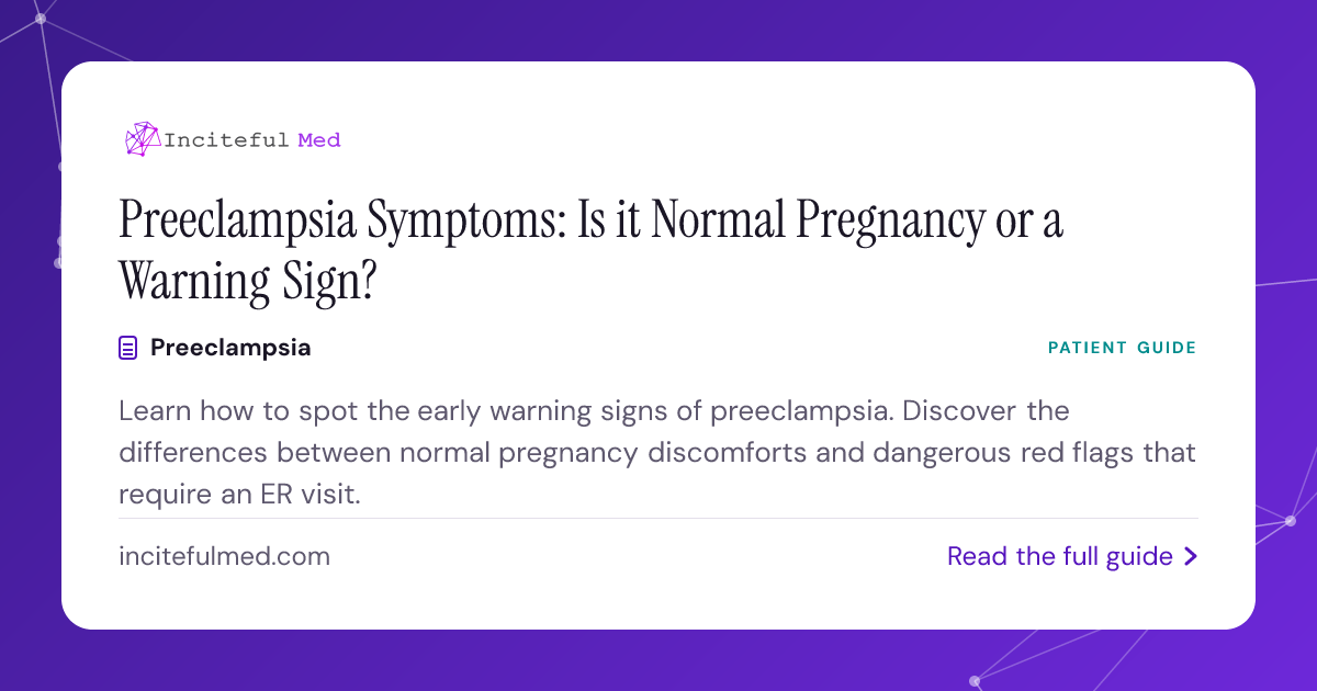 Preeclampsia Signs And Symptoms