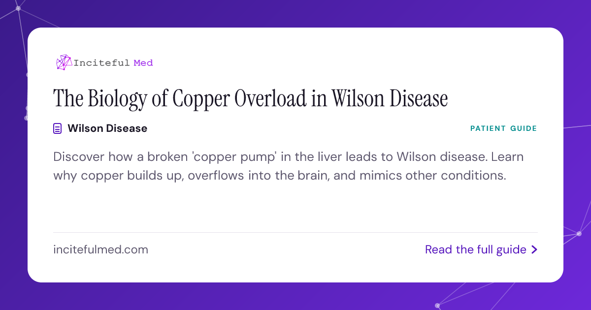 Wilson Disease Biology: The Copper Overload Process